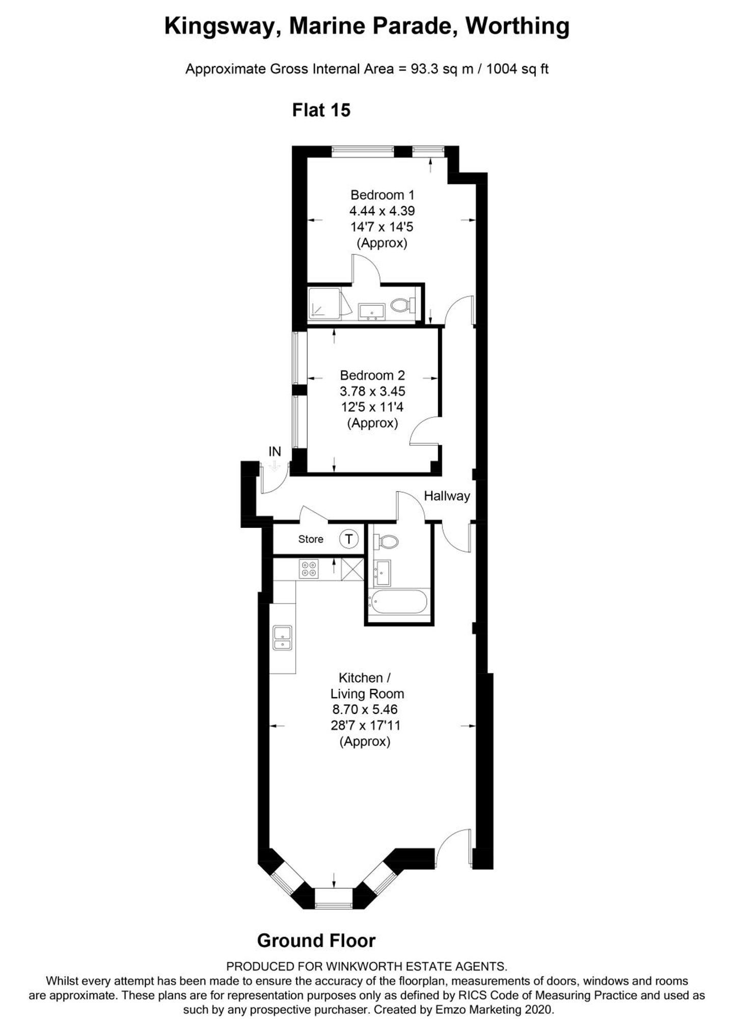 Stunning 2 Bed Apartment Sea Views And Parking Worthing Exterior photo